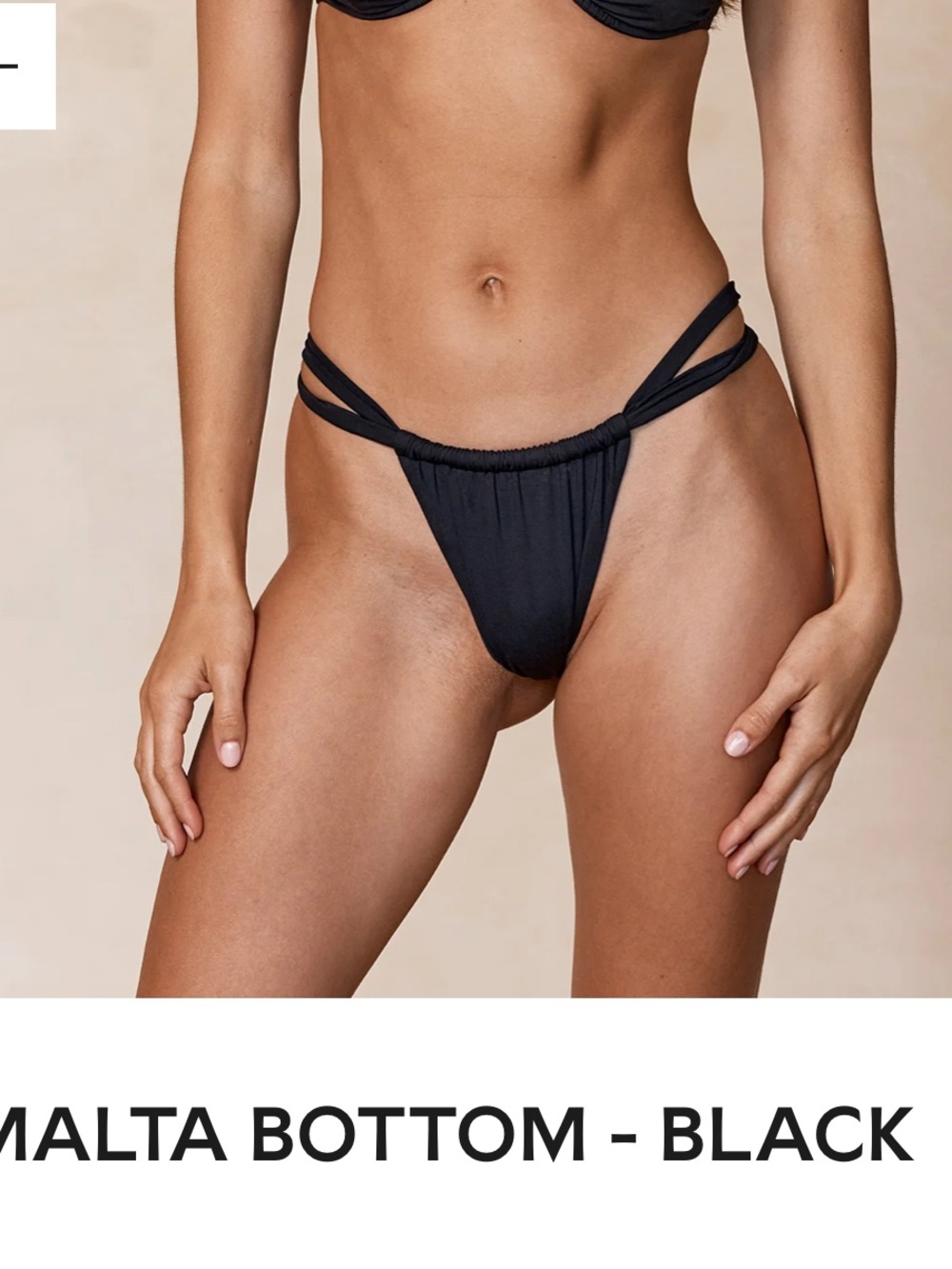 Malta Bottom in Black
